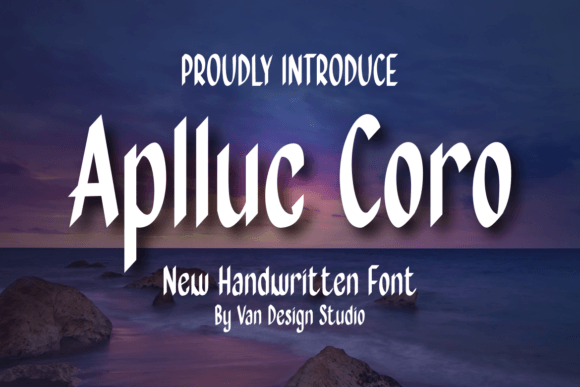 Aplluc Coro: A Sweet Handwritten Font for Branding