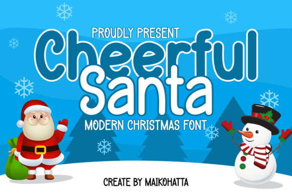 Cheerful Santa: A Modern Script Font for Web Design