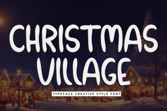 Christmas Village: A Friendly Handwritten Display Font for Web Design