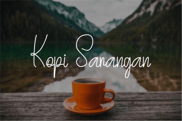 Elevate Your Brand with the Kopi Sarangan Typeface