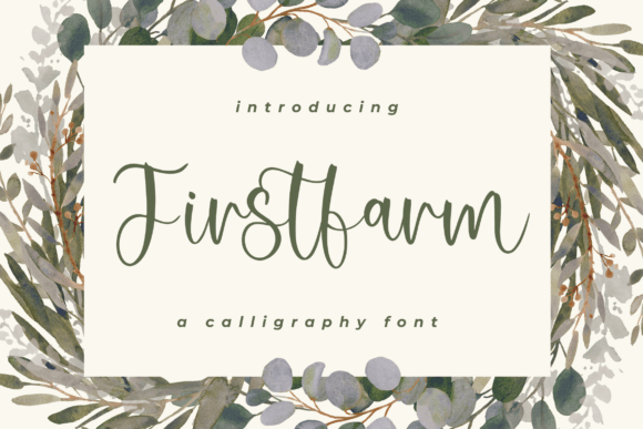 Firstfarm: A Handwritten Font for Editorial Design