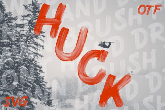 Huck Font: A Hand-Brushed Typeface for Bold Branding