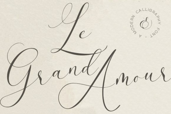 Le Grand Amour: A Luxurious Script Font for Makers