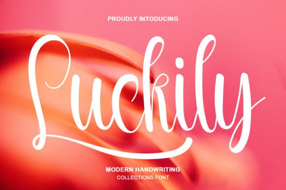 Luckily Typeface: Elevating Editorial Design with Handwritten Elegance