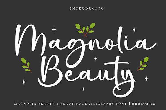 Magnolia Beauty: The Script Font That Elevates Campaigns