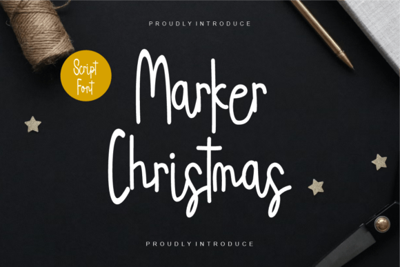 Marker Christmas: A Joyful Display Font for Makers