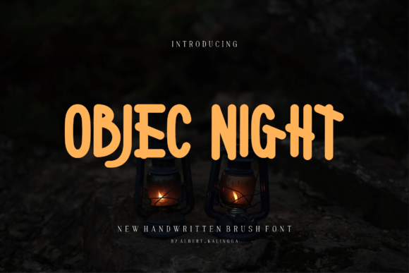 Objec Night: A Bold Display Font for Modern Brand Identity