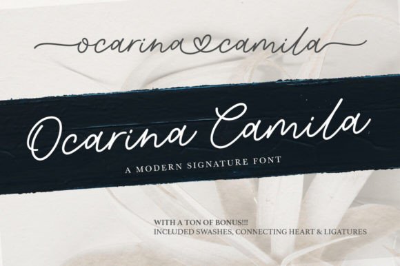 Ocarina Camila: A Script Font That Elevates Small Business Branding