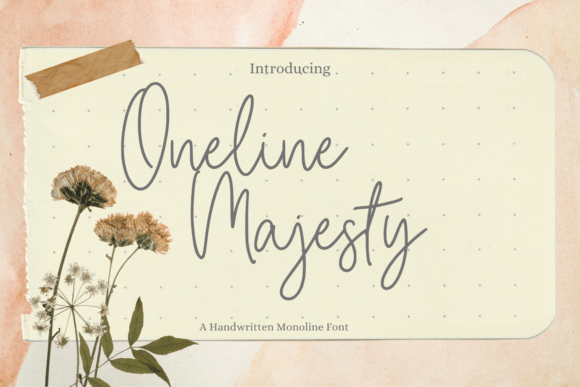 Oneline Majesty: A Premium Typeface for Modern Web Design