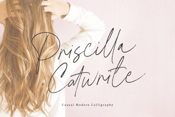 Priscilla Catwrite: A Modern Script Font for Web Headers