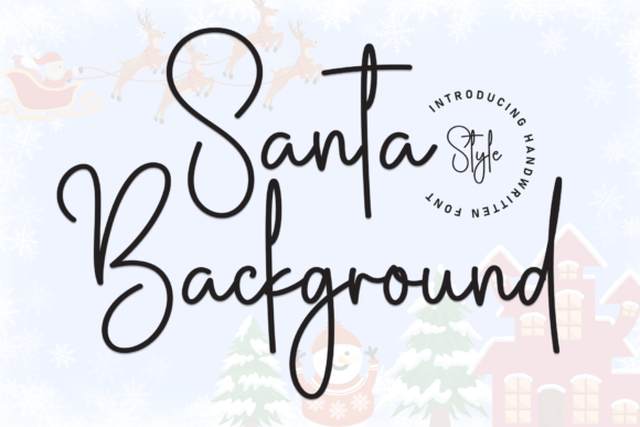 Santa Background: A Festive Typeface for Holiday Web Design