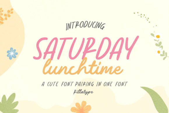 Saturday Lunchtime Font: A Playful Typeface for Editorial Design