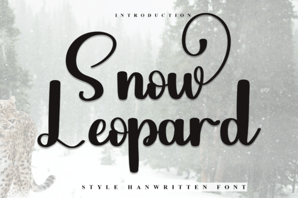 Snow Leopard Font: Festive Script for Holiday Crafts