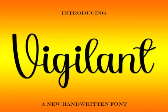 Vigilant: A Bold Script for Modern Brand Identity