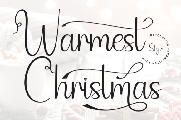 Warmest Christmas Font for Handmade Holiday Creations