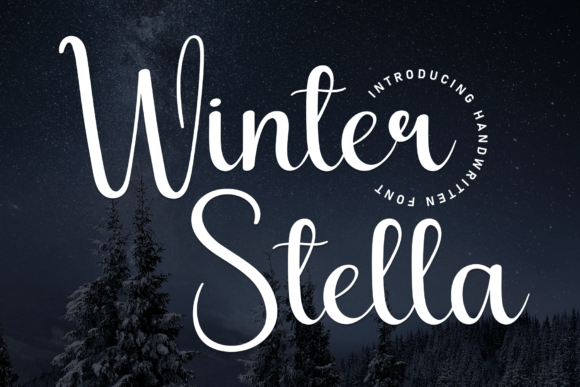 Winter Stella: A Friendly Handwritten Font for Web Headers